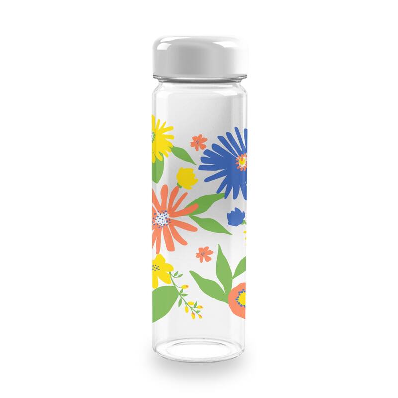 Abode Homewares Midsummer Floral Quench Water Bottle - Multicolor - 20 oz