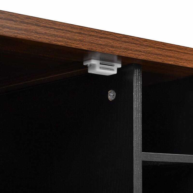 54-inch Farmhouse Kitchen Island with Drop Leaf, Power Outlet