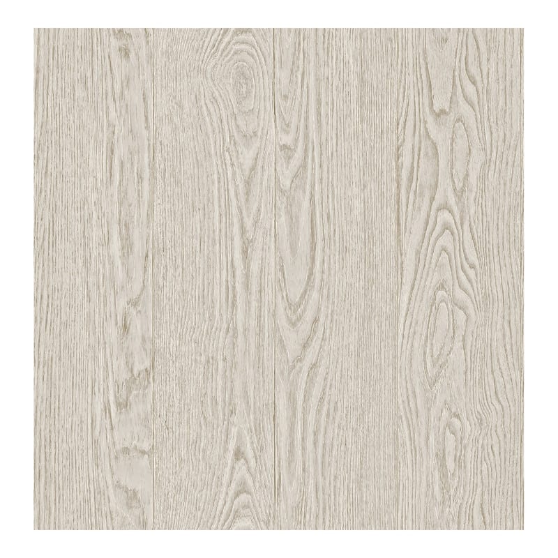 Chesapeake Greenwich Silver Wood Wallpaper - 20.5 x 396 x 0.025