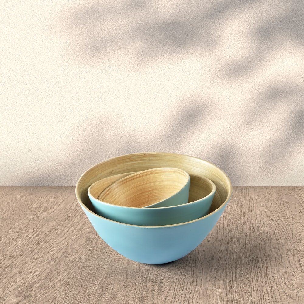 Tropics Bamboo 3 Piece Bowl Set