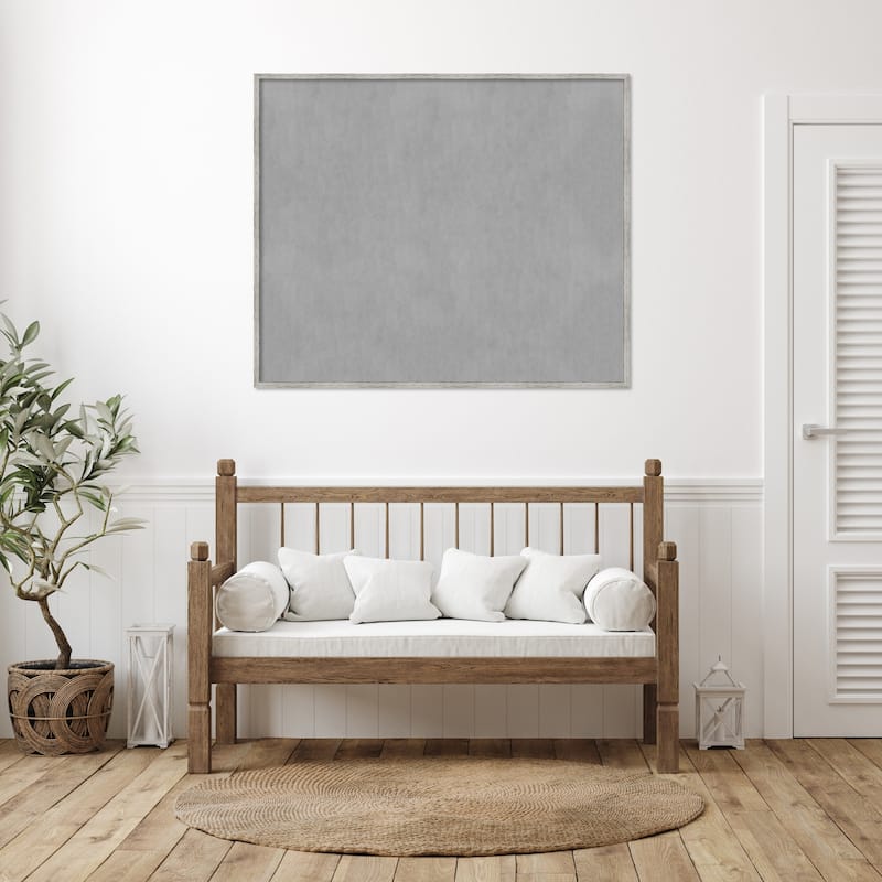 Amanti Art Shiplap White Narrow Framed Magnetic Board