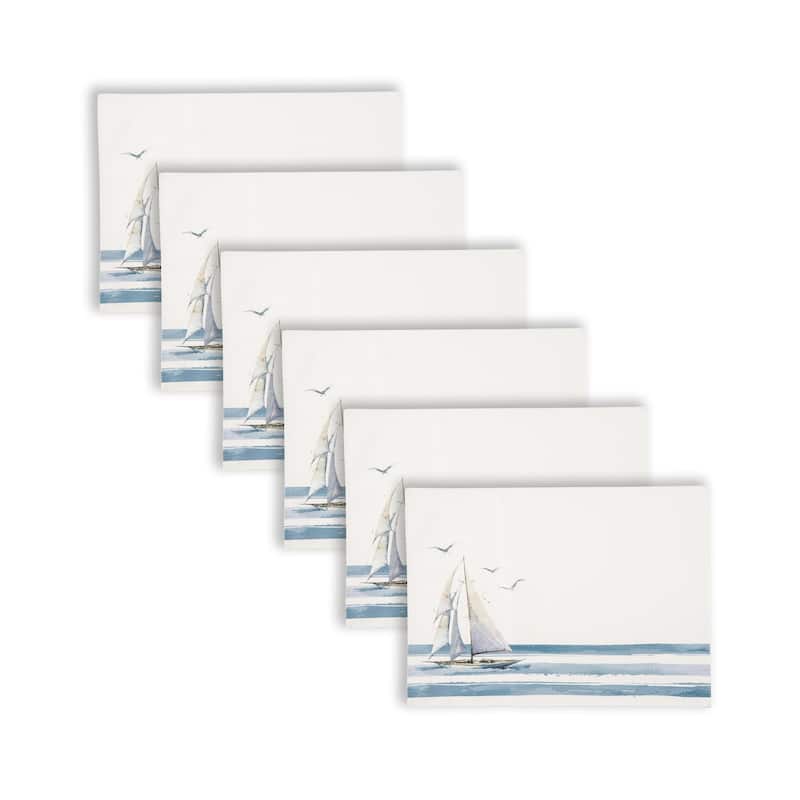 Let Your Dreams Set Sail Embroidered Placemat Set of 6 - Set of 6