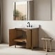 preview thumbnail 4 of 72, Vanity Art Lucerne Freestanding Bathroom Vanity with Stone Top, Hidden Power Station, Hair Dryer Holder, USB Charging Shelf