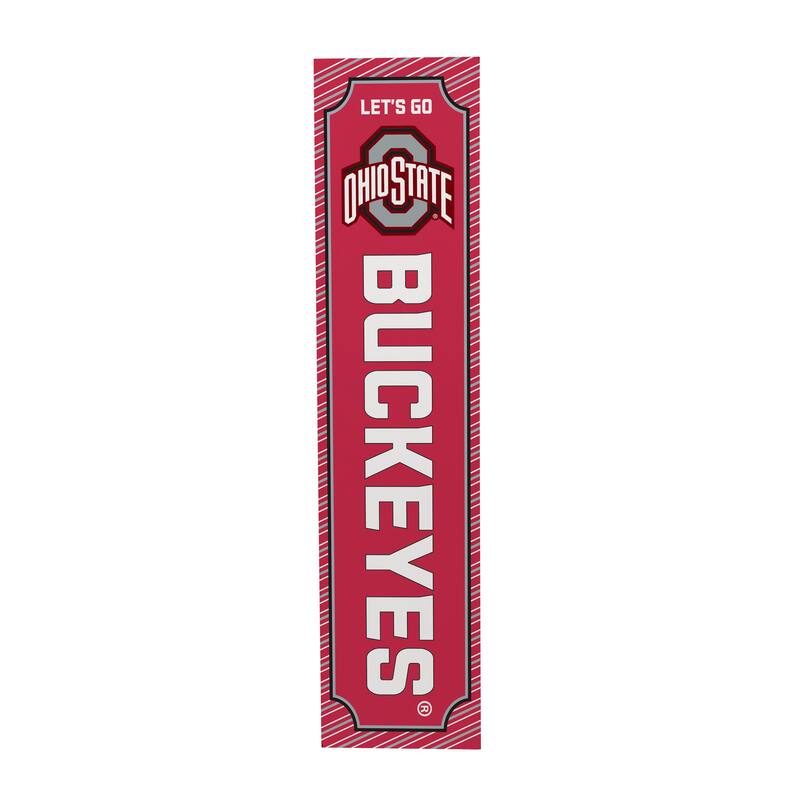 47" Double Sided Seasonal Porch Leaner, Ohio State University - 47" x 11.25"