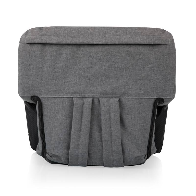 Picnic Time Ventura Heathered Grey Portable Reclining Stadium Seat