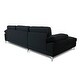 preview thumbnail 6 of 5, Velvet Left Hand Facing Sectional Sofa with Removable Cushions for Living Room, Black