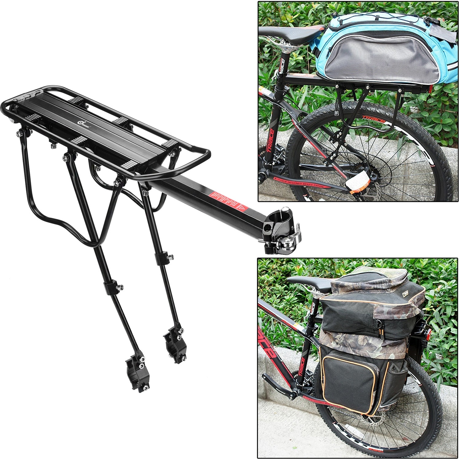 Bicycle rear cargo rack deals