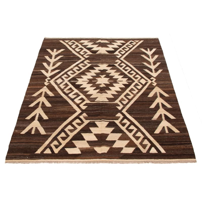 Sivas Brown Kilim 6'0" x 8'0" - 6'0 x 8'0