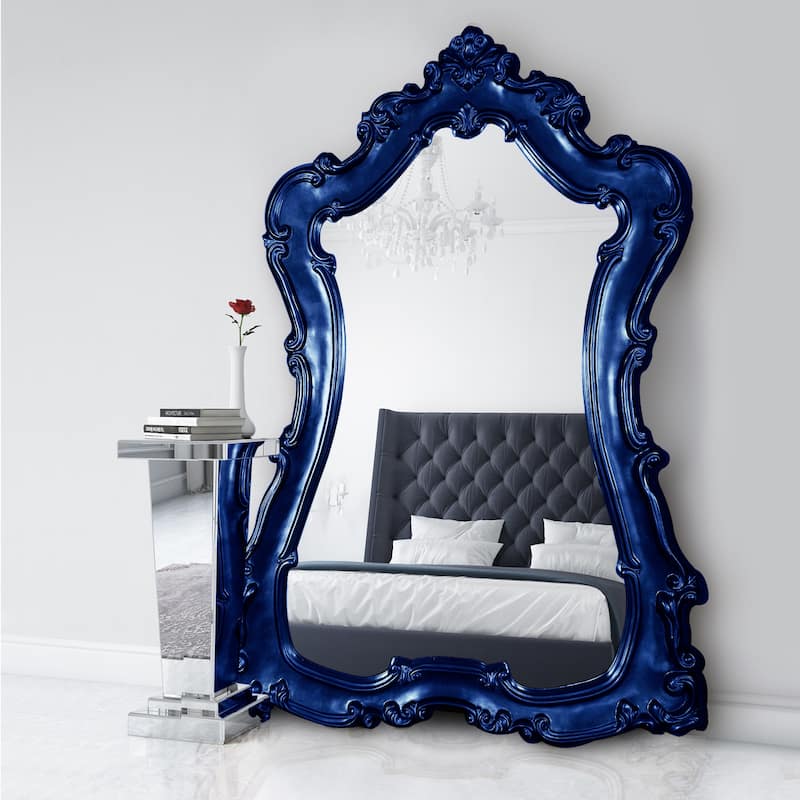 Allan Andrews Hand Painted Ornate Framed Full Length Floor & Wall Mirror - 89"H x 60"W