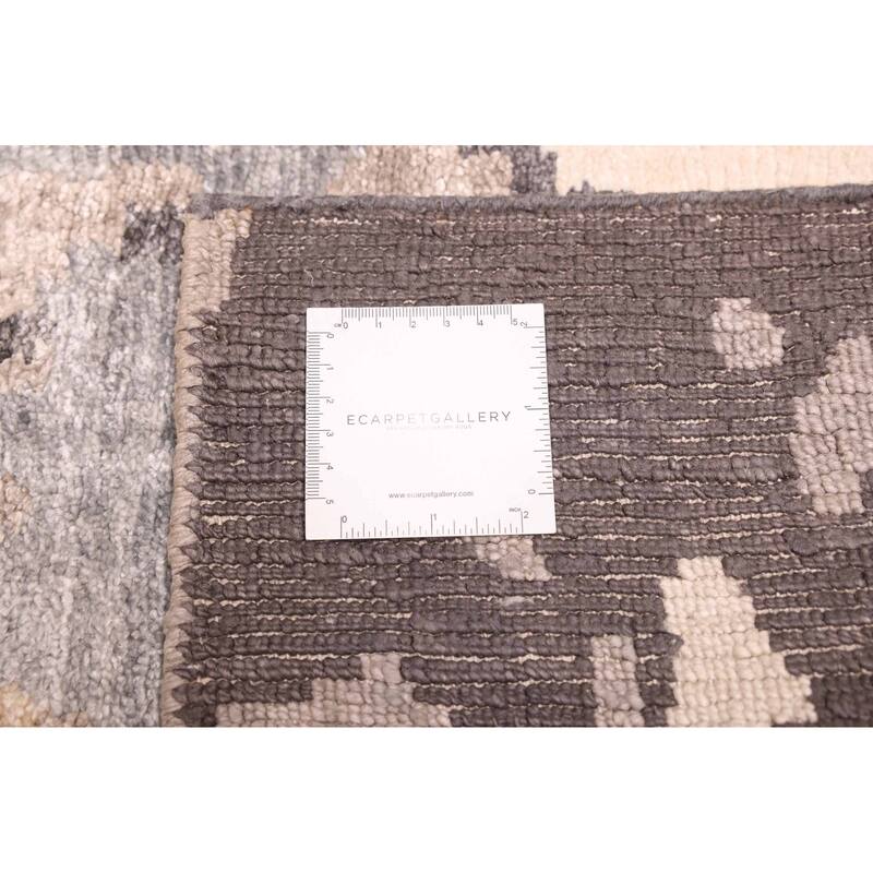 ECARPETGALLERY Hand-knotted Legacy Grey Silk Rug - 5'8 x 7'9