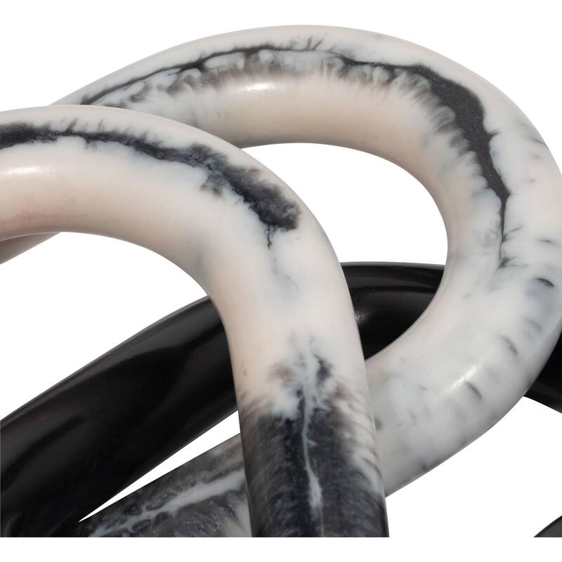 Modern Chain Linked Art Sculpture for Contemporary Spaces - 21" - 21" x 6" x 1"