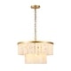 preview thumbnail 10 of 13, SAFAVIEH Couture Kiandra 19.75-Inch Marble 4-Light Tier Chandelier - 19.75" W x 19.75" D x 18.25 / 66.25" H