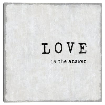 Love is the Answer by Jamie MacDowell Canvas Art Print
