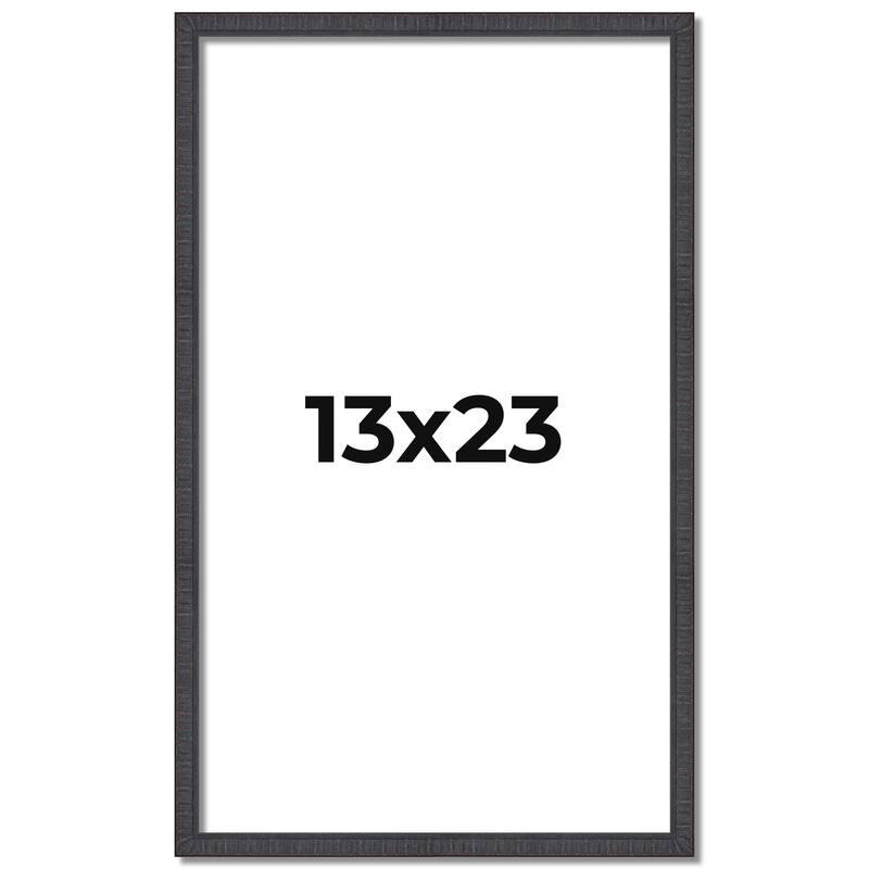 13x23 Frame Brown Solid Wood Picture Frame - Complete Modern Photo
