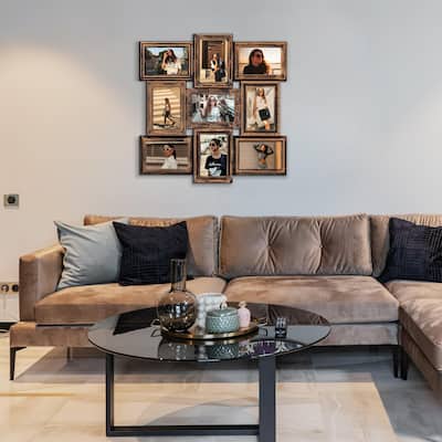 HELLO LAURA 9 Opening Decorative Wall Hanging Collage Picture Photo Frame