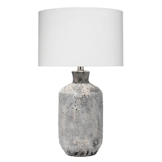 Alden Decor Edie Ceramic Table Lamp, Grey