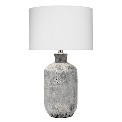 Alden Décor Edie Ceramic Table Lamp, Grey
