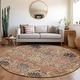preview thumbnail 112 of 135, Machine Washable Indoor/ Outdoor Boho Traditional Chantille Rug Khaki - 8' x 8'