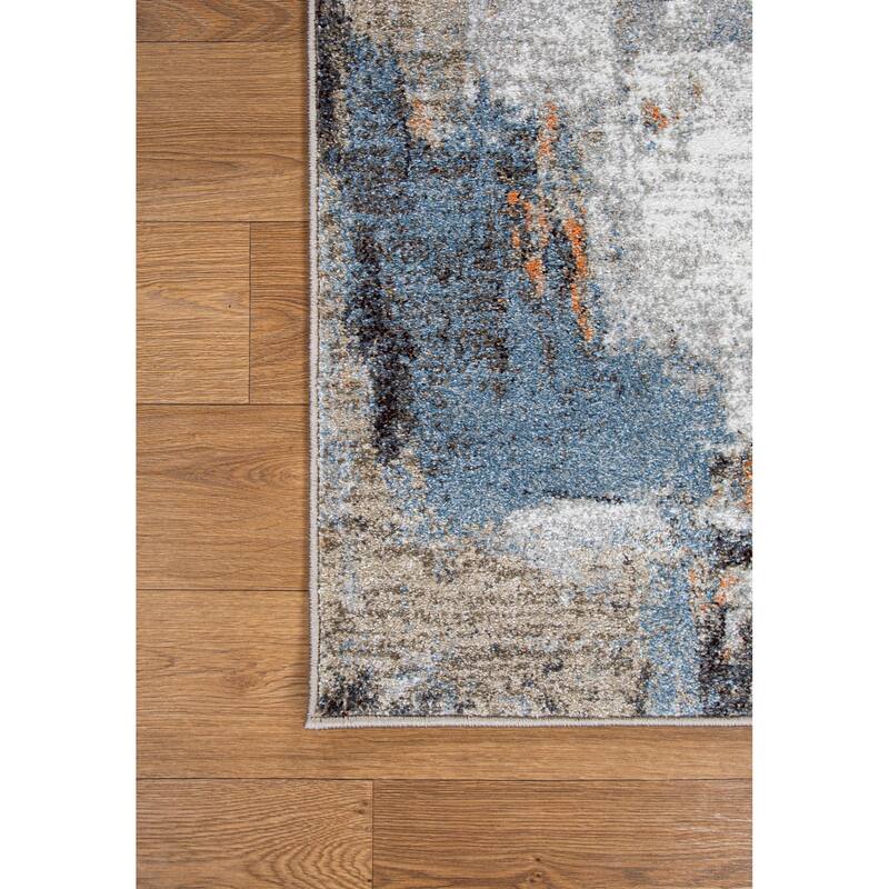 Marina Collection Abstract Multicolor Area Rug