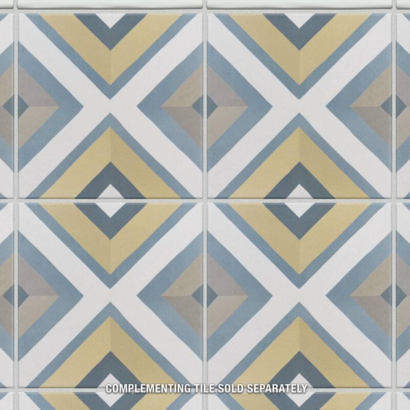 Merola Tile Rugosa Blanco Brillo 3/8" x 7-7/8" Ceramic Wall Trim - (1 Tile)