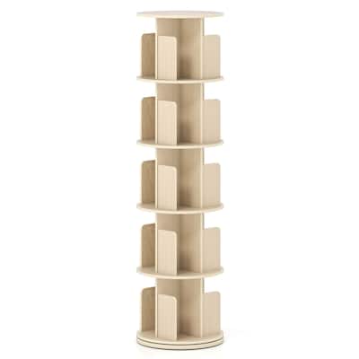 Costway 1/2 PCS 5-Tier Rotating Bookshelf 360° Display Rack with - See Details