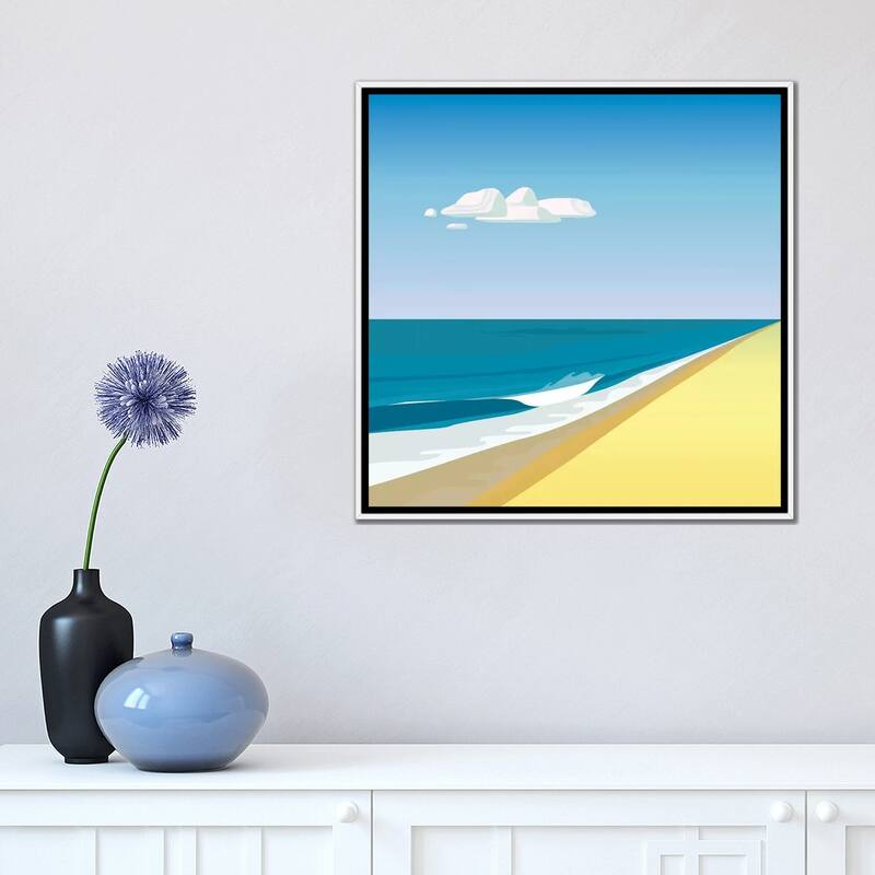 iCanvas "Rothko Beach" by Charles Harker Framed Canvas Print