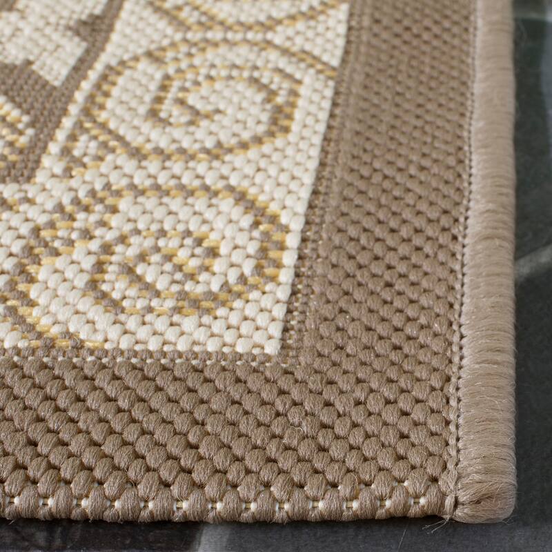 SAFAVIEH Courtyard Vernetta Lonni Outdoor Waterproof Patio Backyard Rug