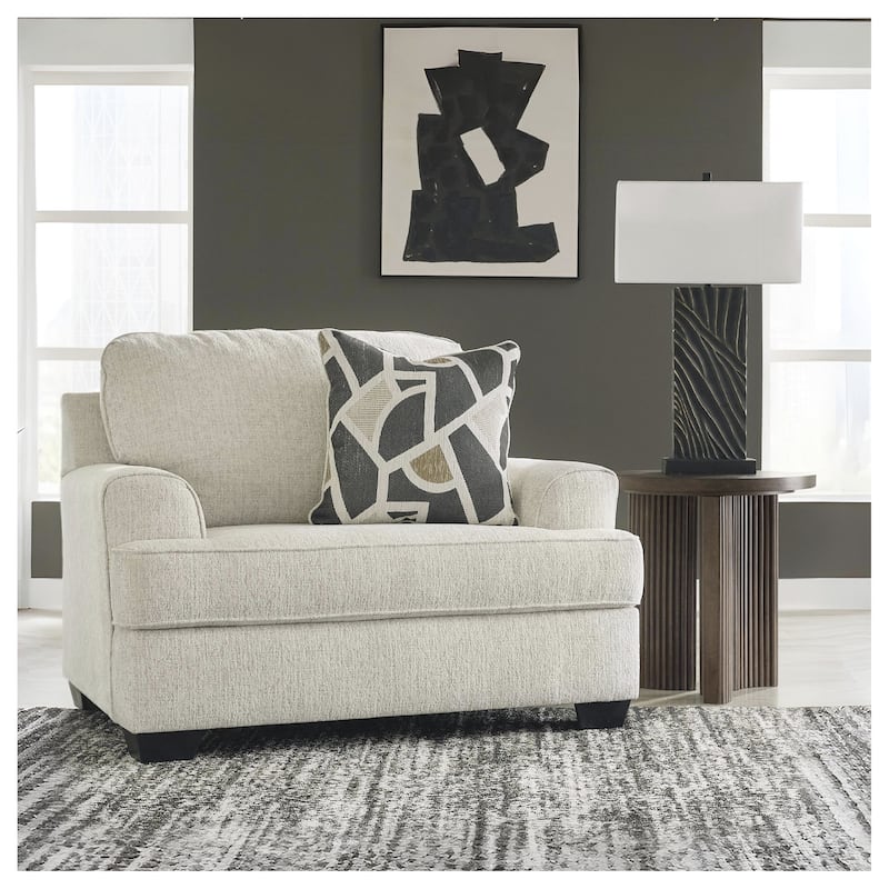 Signature Design by Ashley Heartcort Beige Oversized Chair - 51" W x 40" D x 39" H - 51" W x 40" D x 39" H - Beige