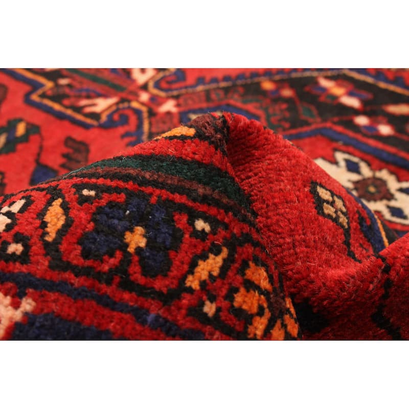 ECARPETGALLERY Hand-knotted Andelz Red Wool Rug - 3' 10" x 6' 6"
