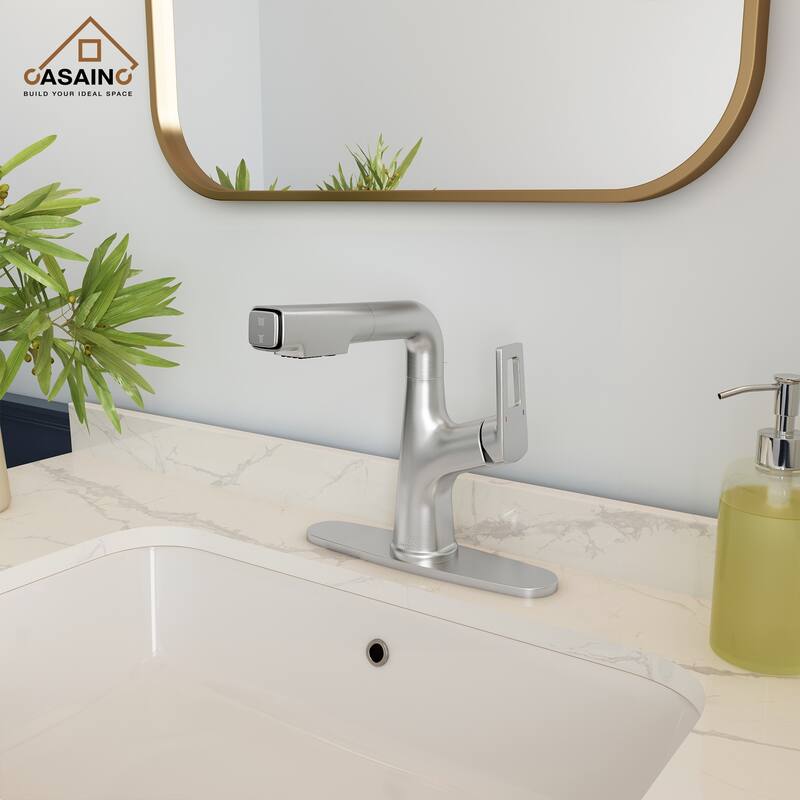 Single Handle Pull Out Sprayer Kitchen Faucet with Advanced Spray