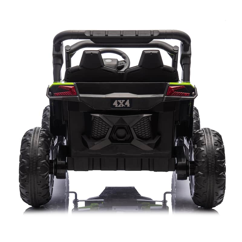 24V 2-Seater Kids Ride On UTV W/Parents Remote Control,4-Wheel Suspension,Slow Start,Large wheel,Anti-collision bar,LED