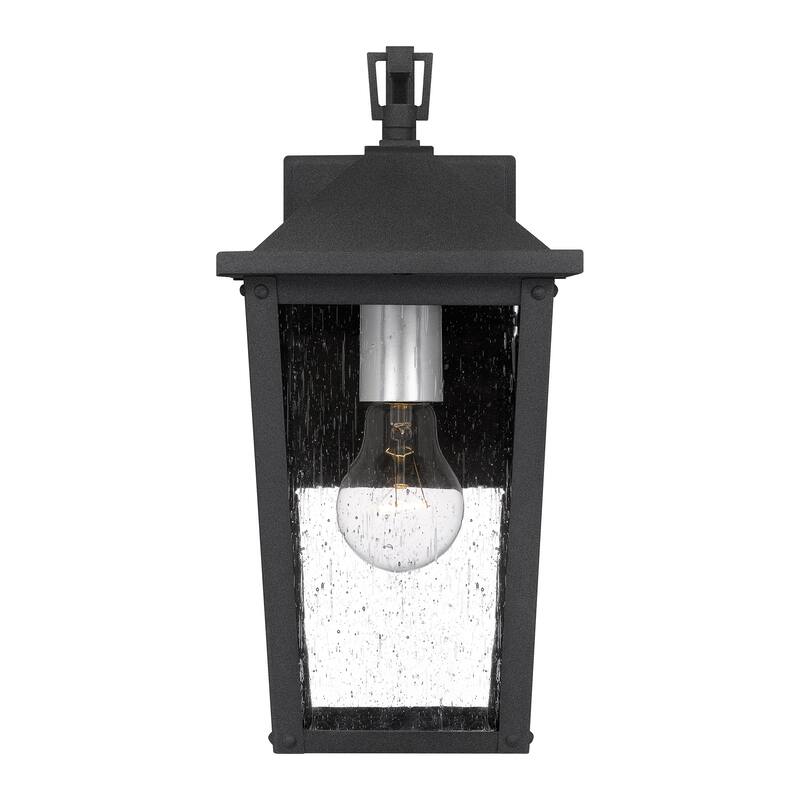 Stoneleigh 1-Light Mottled Black Outdoor Wall Lantern