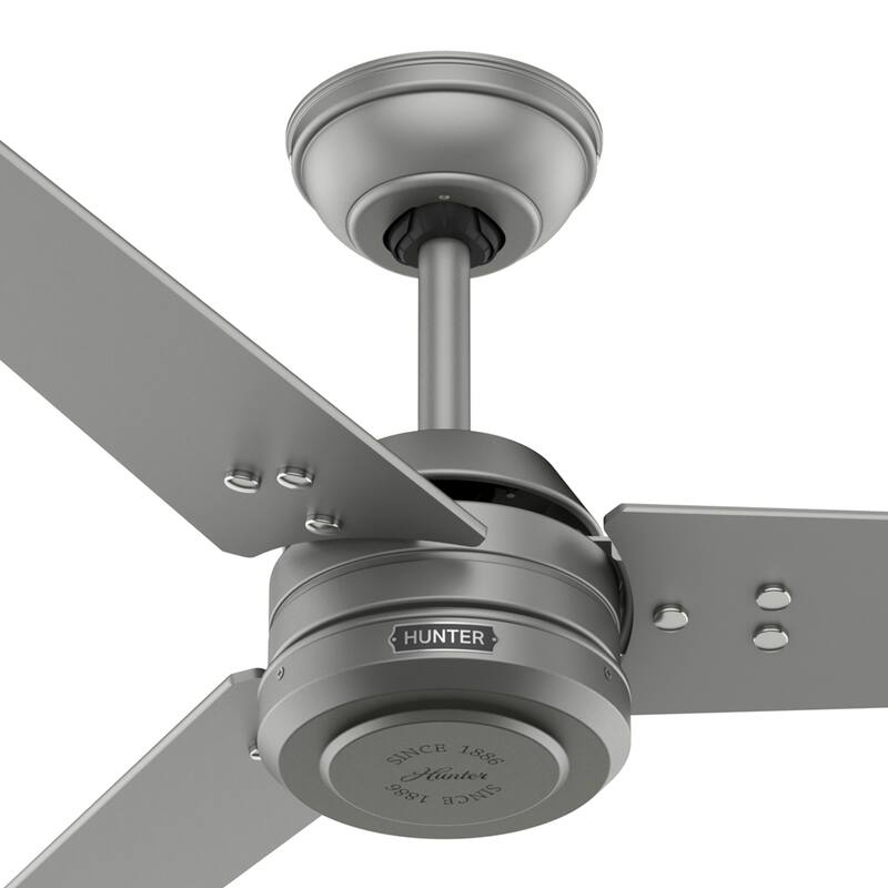 Hunter 60" Cassius ENERGY STAR® Ceiling Fan and Wall Control - Damp Rated - Farmhouse, Transitional, Industrial, Casual