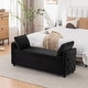 preview thumbnail 1 of 48, Storage Bench for Bedroom, 60" End of Bed Bench for King Size Bed Modern Upholstered Long Bench with Tufted Arm