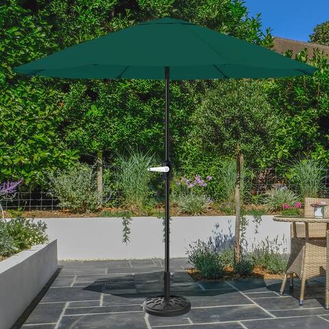 Pure Garden 9-Foot Patio Umbrella with Base
