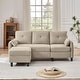 preview thumbnail 2 of 49, 77.36" L Shaped Sectional Sofa with Side Storage Pocket and Reversible Ottoman