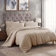 preview thumbnail 60 of 89, Superior Egyptian Cotton 300 Thread Count Solid Duvet Cover Set Tan - Twin