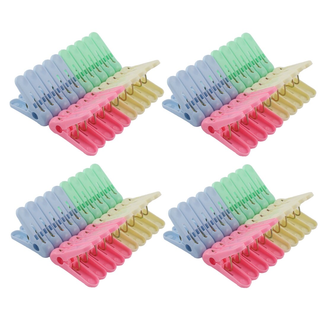 Household Plastic Socks Towel Clothespin Clothes Peg Clips Clamp 80pcs 