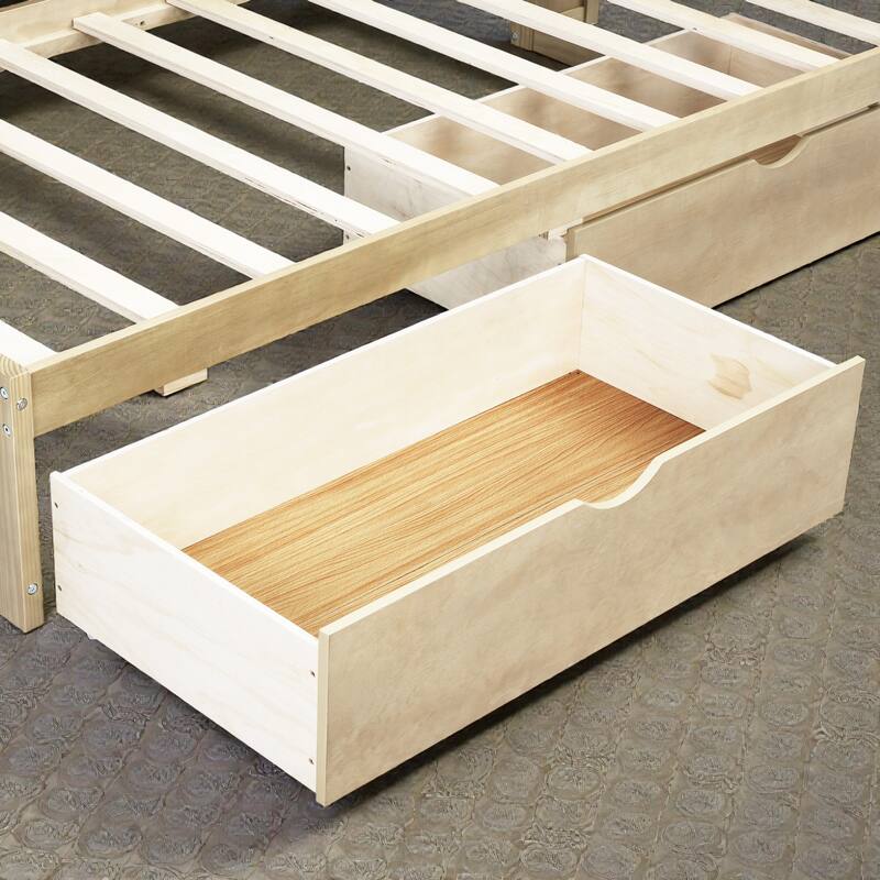 Twin Size Daybed with Storage Drawers, Side Cabinets and USB Ports, Wood Daybed Frame with Charging Station