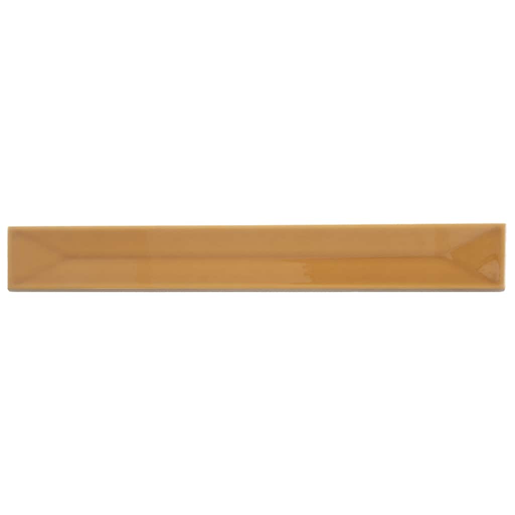 Apollo tile 2" x 16" Horizonte Glossy Honey Ceramic Tile (10.76 sq ft/case) - 50 Pack