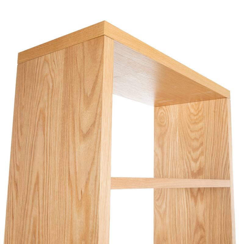 SAFAVIEH Couture Elanna Wood 4-Shelf Bookcase - 43"W x 15"D x 76"H