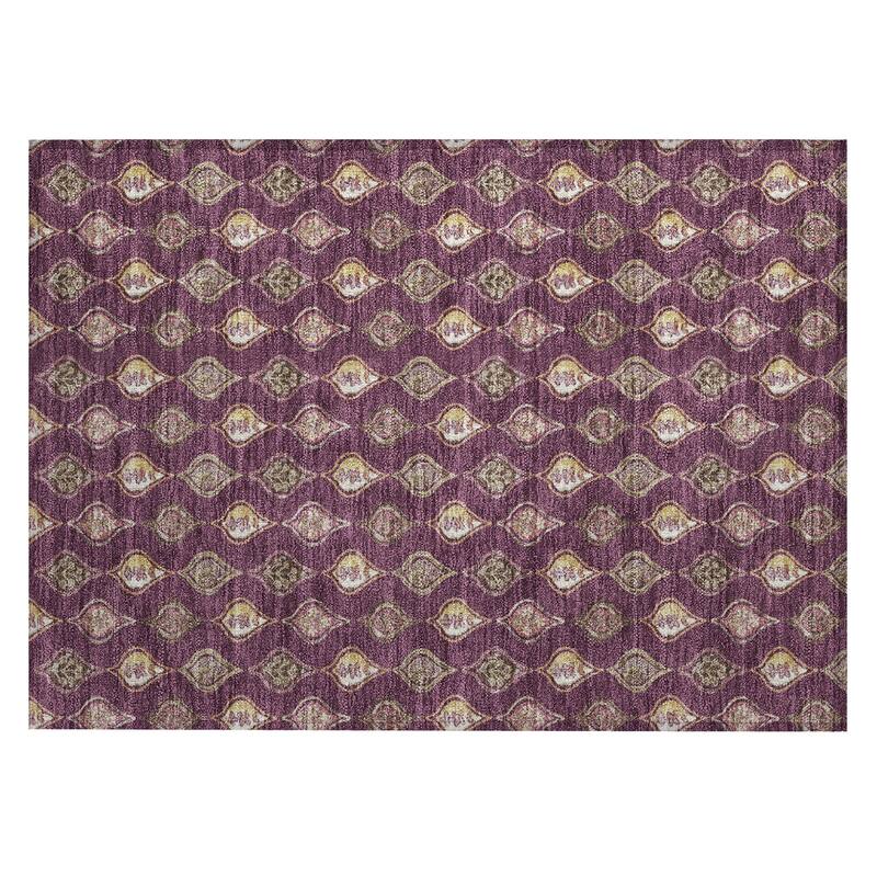 Machine Washable Indoor/ Outdoor Casual Greenwood Chantille Rug