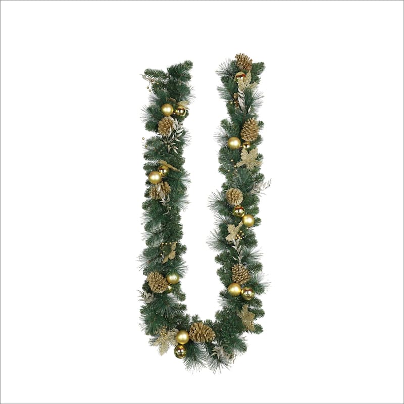 Artificial Versatile Green Christmas Garland with 30 Pine Needles