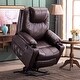 preview thumbnail 37 of 53, MCombo Electric Power Lift Recliner Chair Sofa with Massage and Heat for Elderly, 3 Positions, USB Ports, Faux Leather 7040