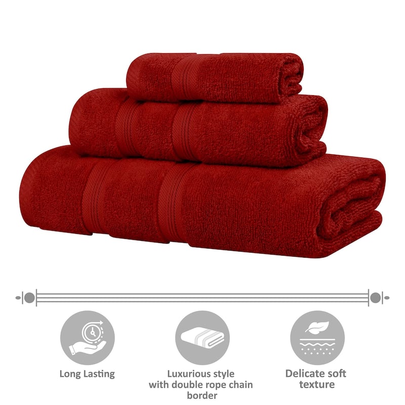 Superior Smart Dry Zero Twist Cotton Hand Towels, Set of 6