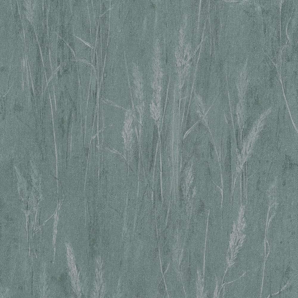 Galerie Wallcoverings Hygge Home Collection Meadow Stems Motif Metallic Finish Vinyl on Non-woven Wallpaper Roll