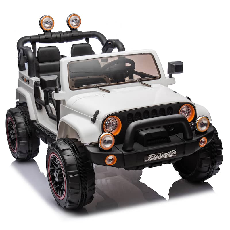 24V Kids Ride On Electric Car W/Parents Control,Seat width 20in,2WD,Rear suspension,Trunk storage,for Kids Aged 3-8