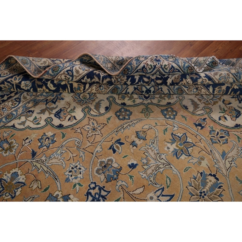 Large Najafabad Persian Vintage Area Rug Hand-Knotted Wool Carpet - 11'7" x 17'4"