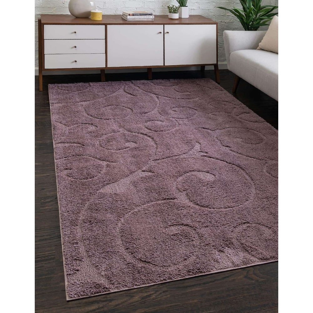 Shag Milson Collection Area Rug