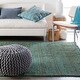 preview thumbnail 17 of 23, Hand-Woven Montana Solid Jute Rug 2' x 3' - Teal